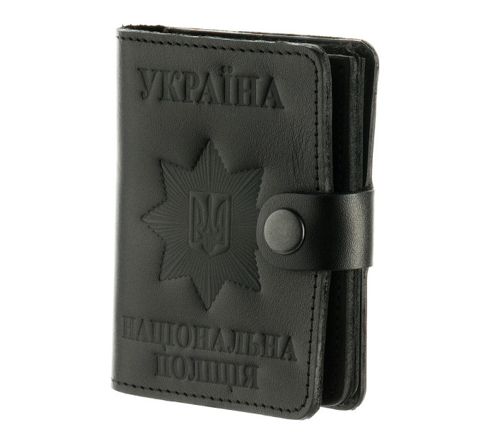 Обкладинка для жетона та посвідчення Поліції (з застібкою)