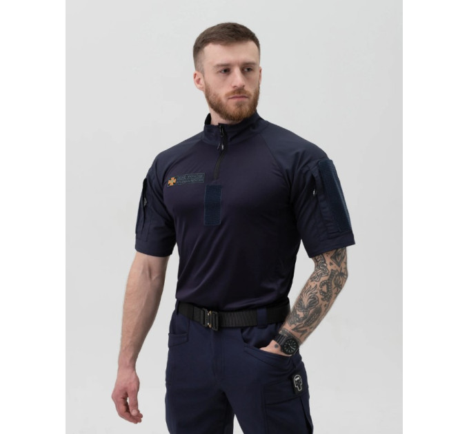 Футболка поло тактична ДСНС BEZET dark navy 