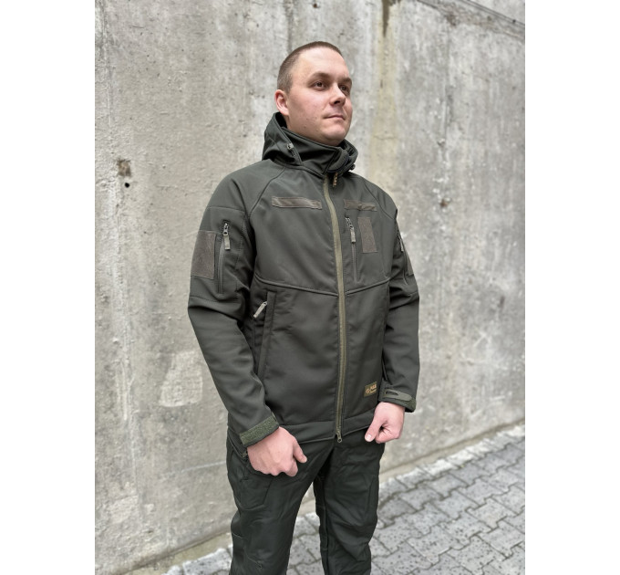 Куртка тактична на пікладці softShell PATRIOT (olive)