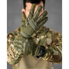 Рукавиці тактичні Mechanix олива 