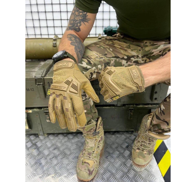 Рукавиці тактичні Mechanix койот 